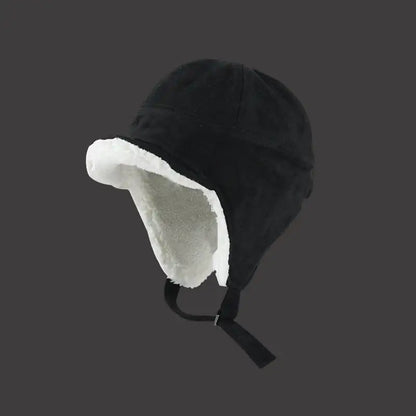 Warm Furry Suede Pilot Locomotive Lei Feng Hat