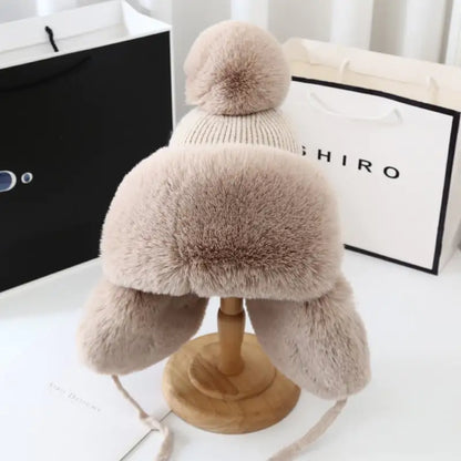 Thickened Cold-Proof Plush Hat for Women