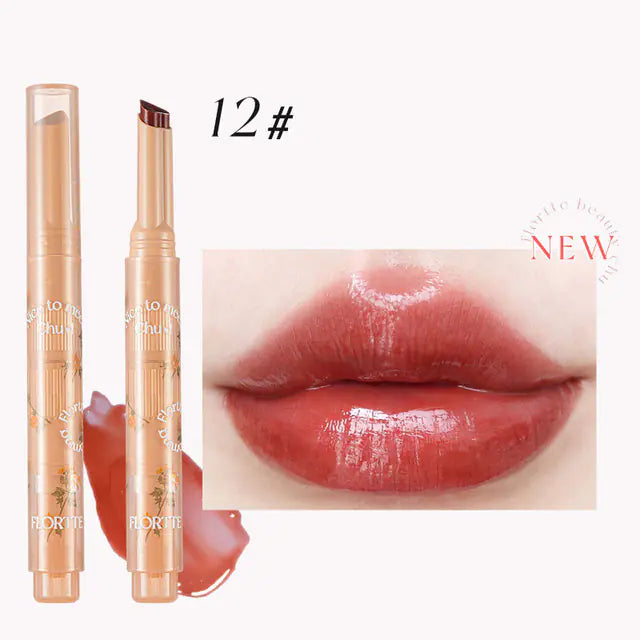 FLORTTE First Kiss Love Stick Lipstick Pen with Mirror