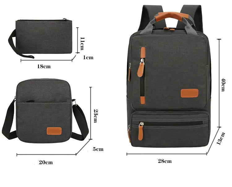 Large-Capacity Business Travel Backpack Set