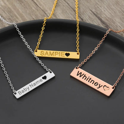 Custom Stainless Steel Heart Name Necklace (DIY)