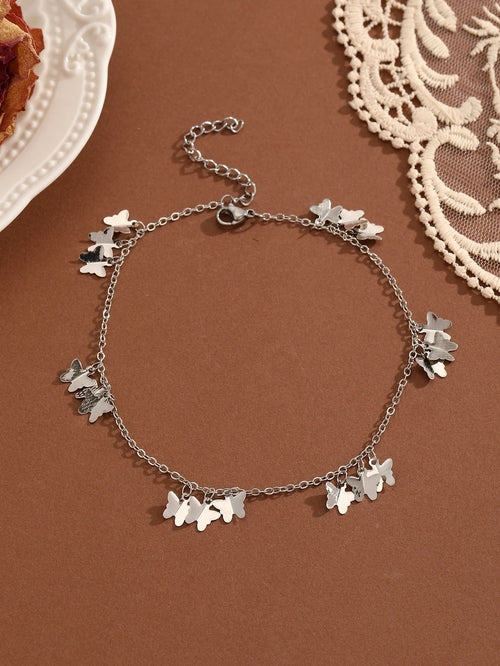 QIAMNI Summer Bohemia Crystal Cubic Zirconia Anklet For Women Girls