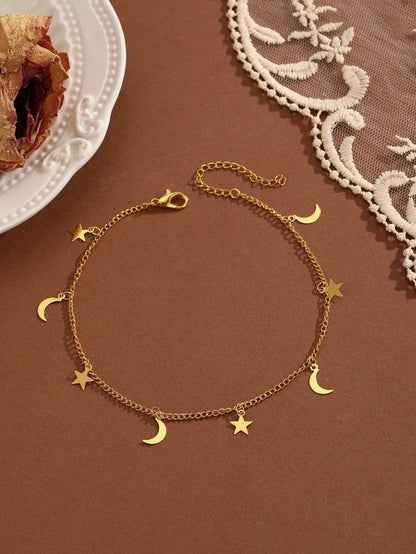 QIAMNI Summer Bohemia Crystal Cubic Zirconia Anklet For Women Girls