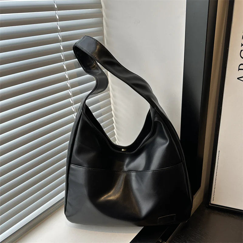 Vintage PU Leather Hobo Shoulder Bag