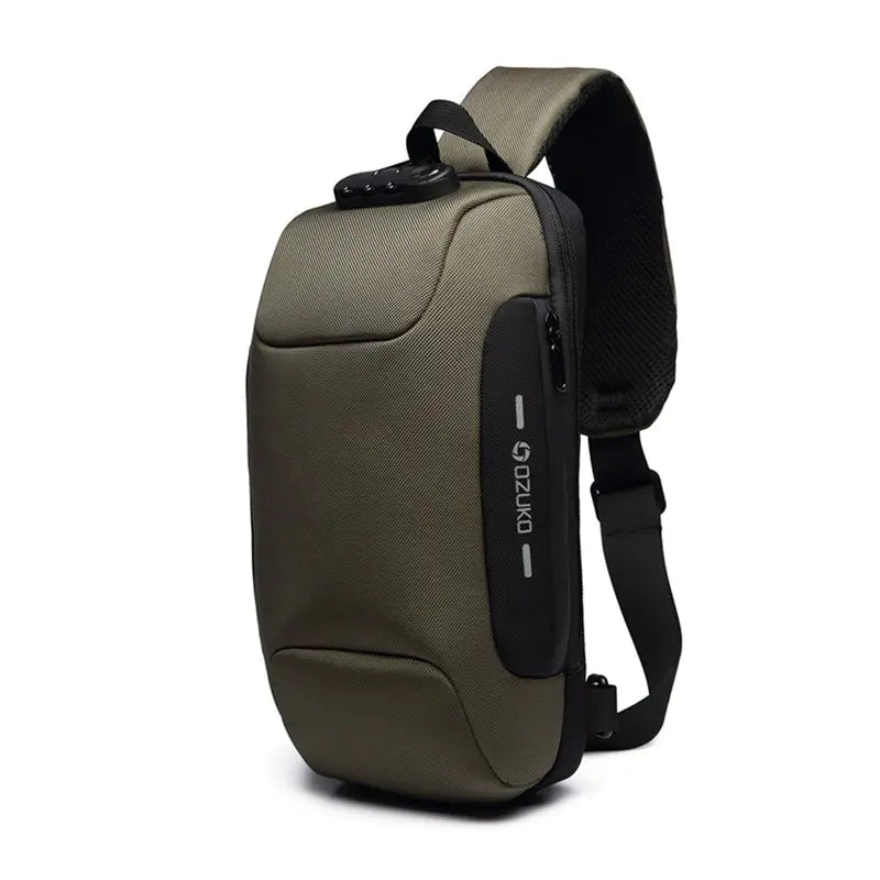 Anti-Theft Waterproof USB Shoulder Chest Bag