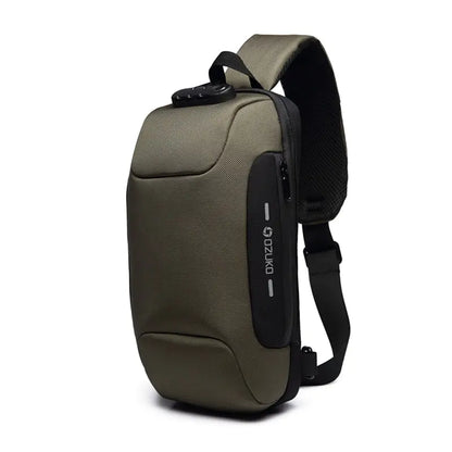 Anti-Theft Waterproof USB Shoulder Chest Bag