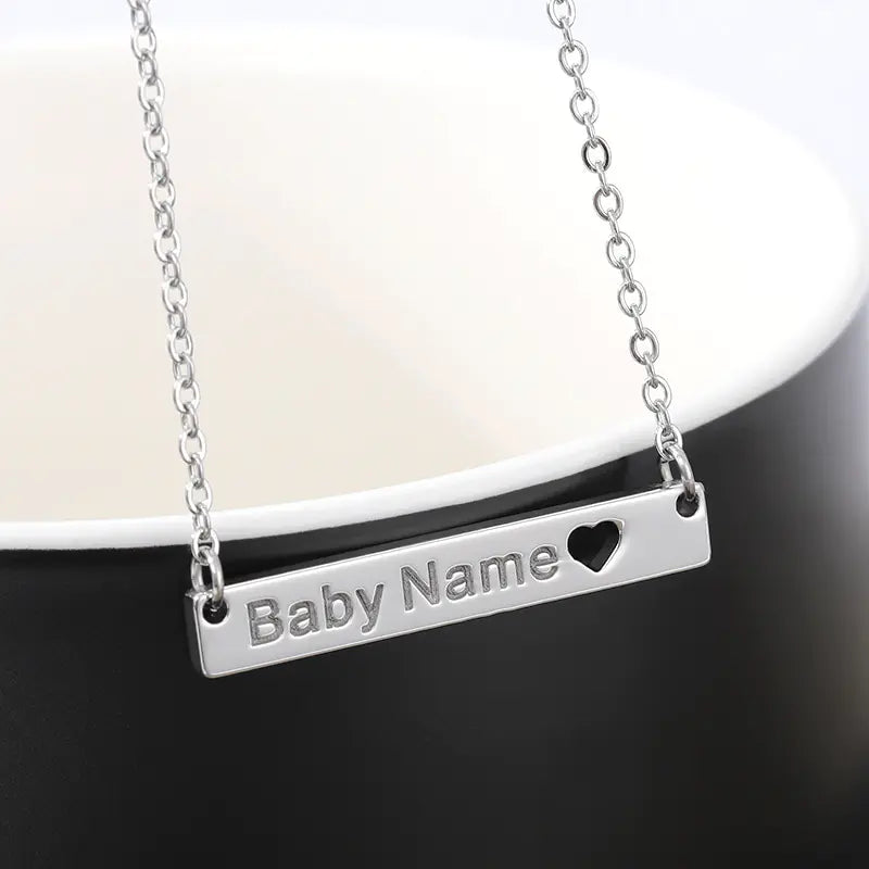 Custom Stainless Steel Heart Name Necklace (DIY)