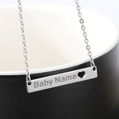 Custom Stainless Steel Heart Name Necklace (DIY)