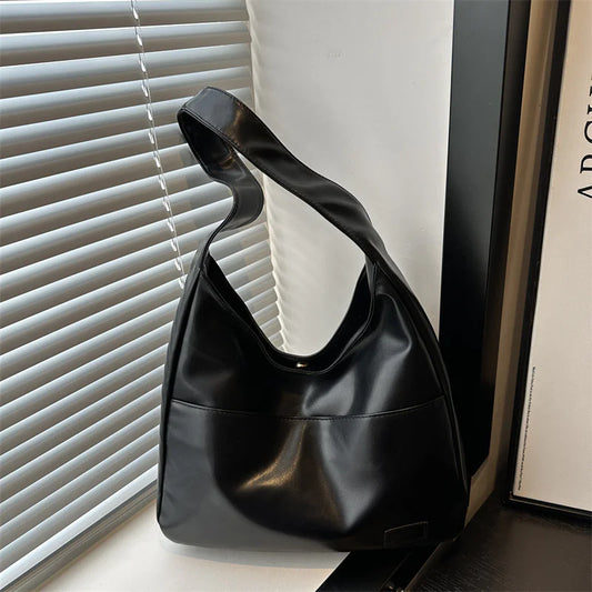 Vintage PU Leather Hobo Shoulder Bag