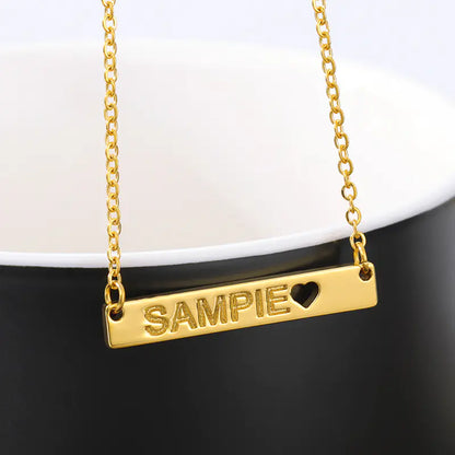 Custom Stainless Steel Heart Name Necklace (DIY)